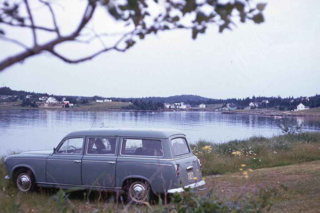 1960 Peugeot 403 Wagon Parked by Water